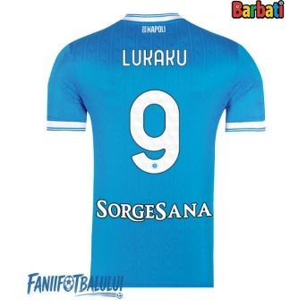 SSC Napoli Romelu Lukaku #9 Tricou Fotbal Replică 2025-26 Barbati Acasa